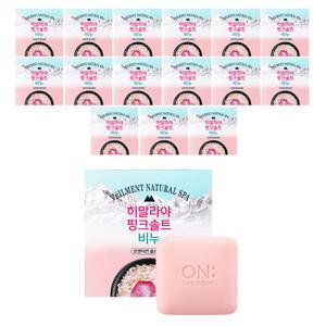벨먼 히말라야 BODYCARE 핑크솔트 비누 로맨틱한 플로럴향 90g 16개