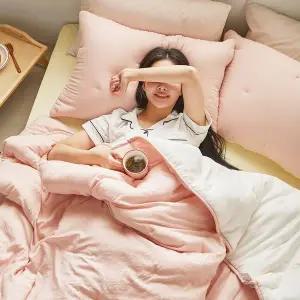 베네베딩 드리밍 사계절/간절기 차렵이불 SS (150x200cm) 리버서블 핑크