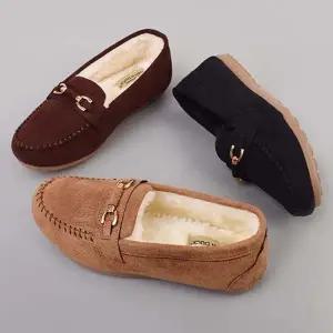 밍크 스웨이드 털신 겨울로퍼 가벼운 방한화 모카신