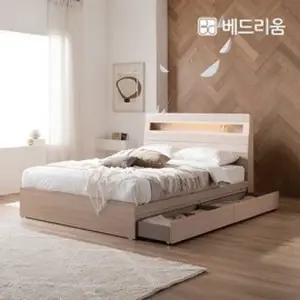 [신세계라이브쇼핑]금성침대 베드리움 NEW 스마트메이트 편백 LED 수납침대(SS)-NEW 코지슬립 유로탑