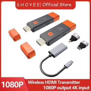 무선 HDMI 송신기 및 수신기, 4K 디코드 입력 1080P@60Hz 출력, 게임용 초저 대기 시간 플러그 앤 플레이,