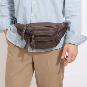 남자가방 소가죽 힙색 허리가방