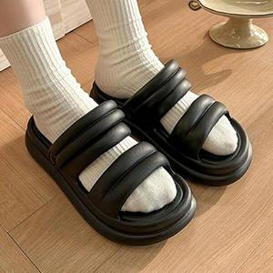 [셀러허브 패션]2컬러 / 여성 가벼운 편한 데일리 통굽 슬리퍼