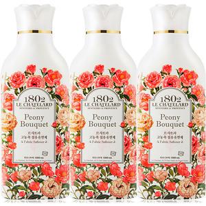 애경산업 르샤트라1802 고농축 섬유유연제 피오니부케 1000ml 1L 3개