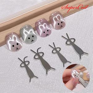 네일아트 손톱위 귀욤토끼 연출 자석메이커 2개입 2종