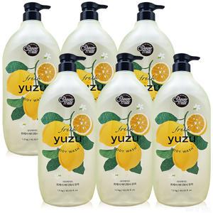 샤워메이트 파머스 바디워시 유자향 1.2kg 6개