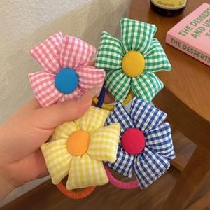 귀여운 꽃모양 머리끈 헤어밴드