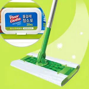 청소용물티슈 물걸레 청소포 바닥 클리너 대형 30매x15개