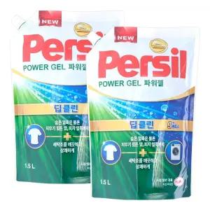 퍼실 딥클린 파워젤 드럼일반 겸용 리필 1.5L 2개