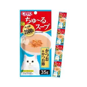 이나바 챠오츄르 스프 4연팩 가다랑어&가쓰오부시 (TCR-143)