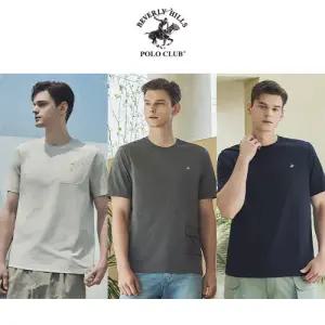 [최저가][비버리힐즈폴로클럽] 25SS 남성 소로나 우븐패치 반팔티셔츠 3종