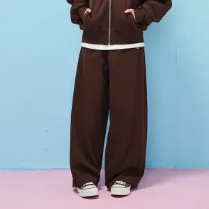 [에꼴리에] 여자 가을신상 더블직 벌룬 와이드 바지(25C1752)