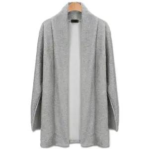 [하프클럽/탑보이]오픈 숄 니트 롱 가디건 (CA283)