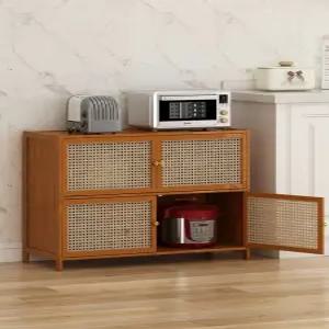 라탄수납장 원목 모듈수납장 단형 이동식 침대옆