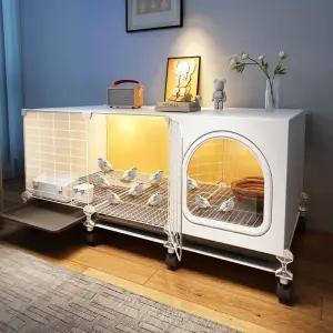 라이프라이즈 닭장 동물안전 대형새장 자동 청소 대형 닭사료 새장 닭물통 닭사료통 횟대