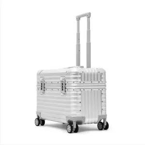 승무원캐리어 풀메탈 알루미늄 파일럿 카메라 실버 캐리어 16인치 위로열리는 가방