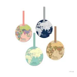 WSSTORE 세계지도 네임택 여행용품 가방이름택 러기지택