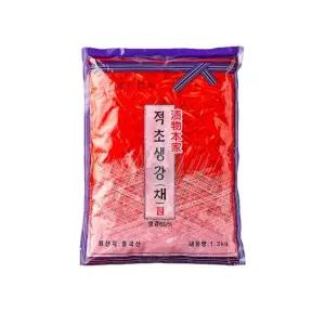 하나 적초생강 채 1.3Kg 생강초절임 장어구이 초밥/생강/초절임/피클/초생강/절임/국산/김밥/김밥용/냉장