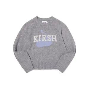 [키르시](대구신세계)루즈핏 패치워크 풀오버 [멜란지 그레이]