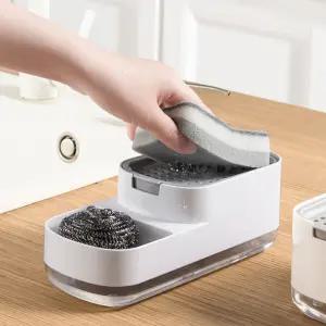 주방세제 디스펜서 세제 용기 펌프/세제통/싱크대/씽크대/수세미/거치대/일체형/펌핑/리필/원터치