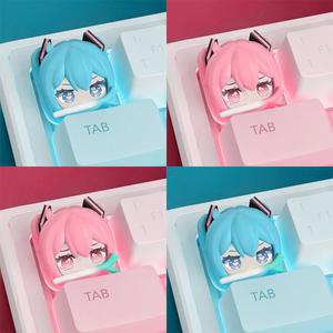 하츠네 미쿠 포인트키캡 ESC키캡 PBT 크로스축