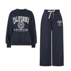 [롯데백화점]포커스 [2SET] 박시 맨투맨 티셔츠+레터링 팬츠 SET PBVFF5F1TS6541