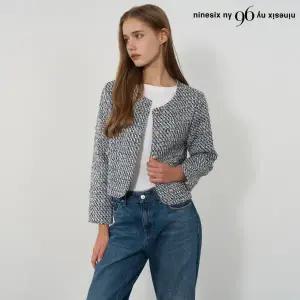 [롯데백화점]나인식스뉴욕 라운드넥 트위드 하객 자켓 (NP3JK016L0)