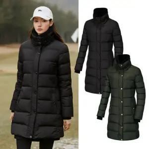 무료배송[비티알공식]여성 겨울 덕다운 골프 롱패딩 자켓