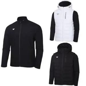 [다이나핏](광주신세계)패딩 베스트와 니트 풀집업을 결합한 3IN1 세트 남성 베이트 자켓 YMW23156GJ