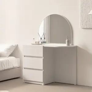 보루네오 마르체 모어 E0 라운드 콘솔 화장대 세트 BHS023C (착불)