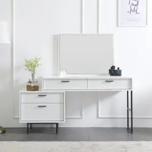 보루네오 마르체 본테 와이드 1200 화장대+거울 세트 BTH107C (착불)