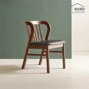 [무료배송] 라로퍼니처 허그 고무나무 원목 의자 카페 인테리어 체어