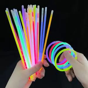 야광스틱 팔찌 야광막대 형광 야광팔찌 100개입/응원봉/스틱/응원/아이돌/야광/야광봉/행사용/콘서트/운동