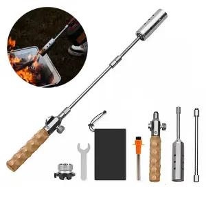 3단분리 캠핑 롱 토치 이소 부탄 가스 액화방지 가정용 요리용 미니 휴대용토치