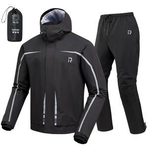 오토바이, 낚시, 골프를 위한 레인 슈트, 남녀용 기어 방수 재킷 및 바지 통기성 반사 레인코트
