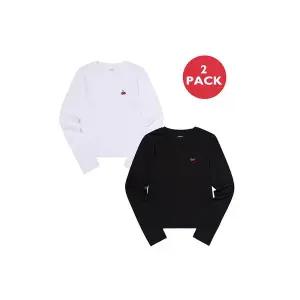 [키르시](대구신세계)스몰 체리 슬림핏 모달 티셔츠 투팩 [멀티]