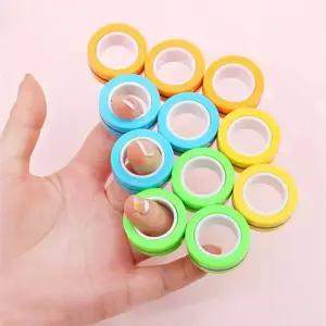 손가락 스피너 피젯 토이 자석 반지 스트레스 불안 해소 키덜트 릴리프