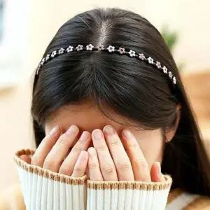 헤어 앤뷰티 머리띠 여성 큐빅머리띠 얇은머리띠 여자-WFH7BKD