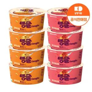 삼양 큰컵 탱글 갈릭오일 4입 + 청크토마토 4입