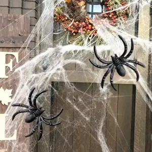 야광 솜거미줄 할로윈 홈파티 공포 장식 꾸미기 폐가 인테리어 데코 용품 타란튤라 인형