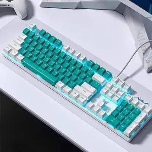 독거미 F2068Pro 유선 기계식 키보드 마우스 세트 갈축/저축 Axis 게이밍