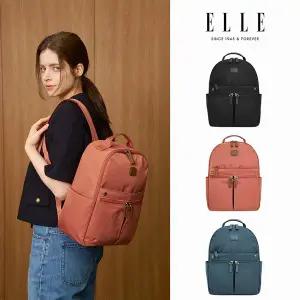 [엘르][25년 신상]엘르 여성백팩 캐쥬얼 직장인 미니 나일론 백팩 카라
