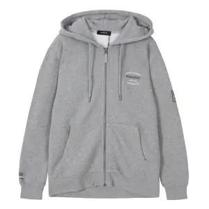 [더 비](천안아산점)유니 로고 와펜 기모 후드집업 B234Z1040P