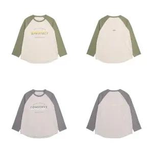 [내셔널지오그래픽]N223WTS020 여성 슬로건 긴팔 티셔츠