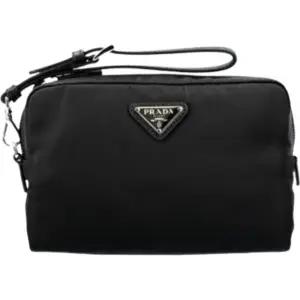 1NS021 R067 F0002 블랙 나일론 스트랩 뷰티 파우치