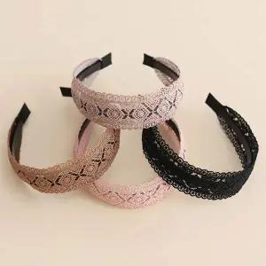 [콩심팥심]여성 4컬러 프렌치 레이스 빈티지 클래식 헤어 머리띠