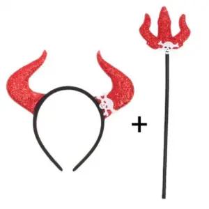 머리띠봉 삼지창 악마 세트 깜찍이 할로윈 소품 의상