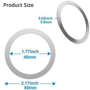 Magsafe 마그네틱 플레이트 링 용 2 팩 금속 스티커 지원 자석 자동차 홀더 무선 충전기 시트