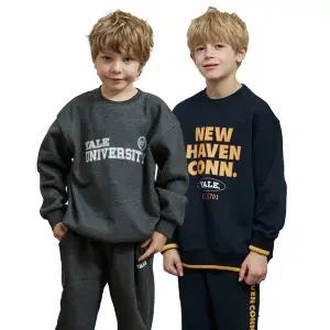 [예일키즈](대전신세계) 가을부터 겨울까지 입기좋은 기모 상하복세트 균일가 세일 (정상가 84,900원)