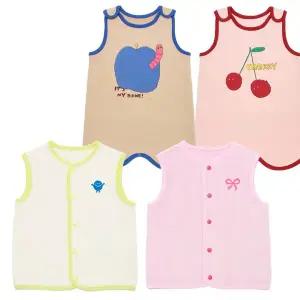 [래핑차일드](마산점) 24FW 아동 수면 라운지베스트 애플체리 슬리핑가운